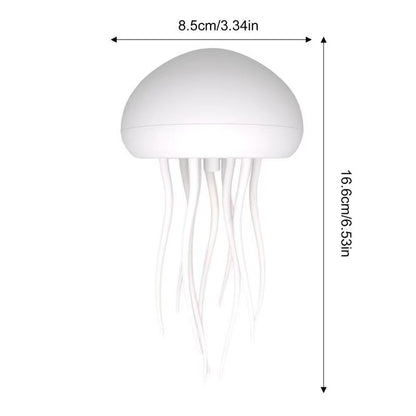 Jellyfish Night Light Cartoon Jellyfish Night Light Gradient Cute Jellyfish Bedside Lamp Voice Control Floating Jellyfish Lamp